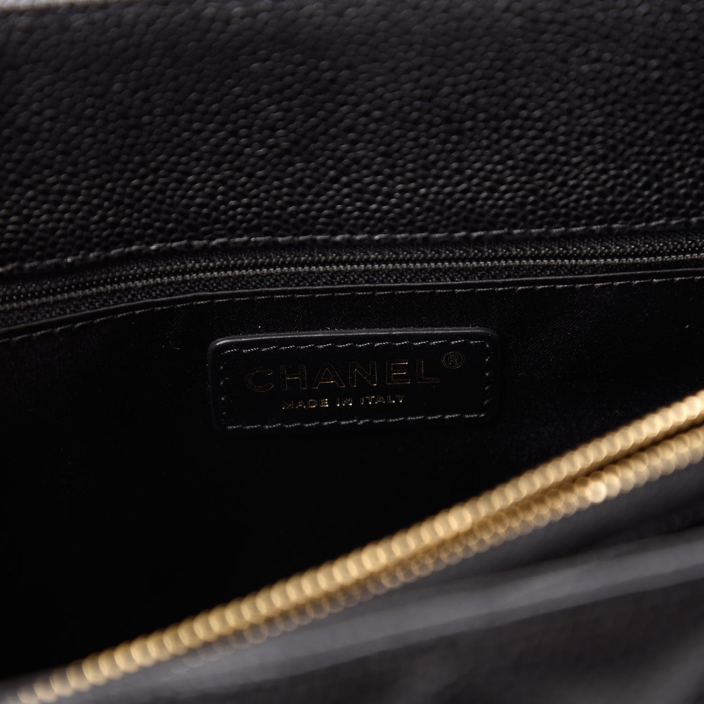 Caviar Quilted Grand Shopping Tote GST Black