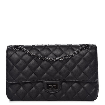 Chanel Crumpled Calfskin Quilted 2.55 Reissue 226 Flap So Black 1 of 9