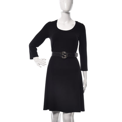 Gucci Guccissima Signature Interlocking G 40mm Belt 115 46 Black 2 of 7