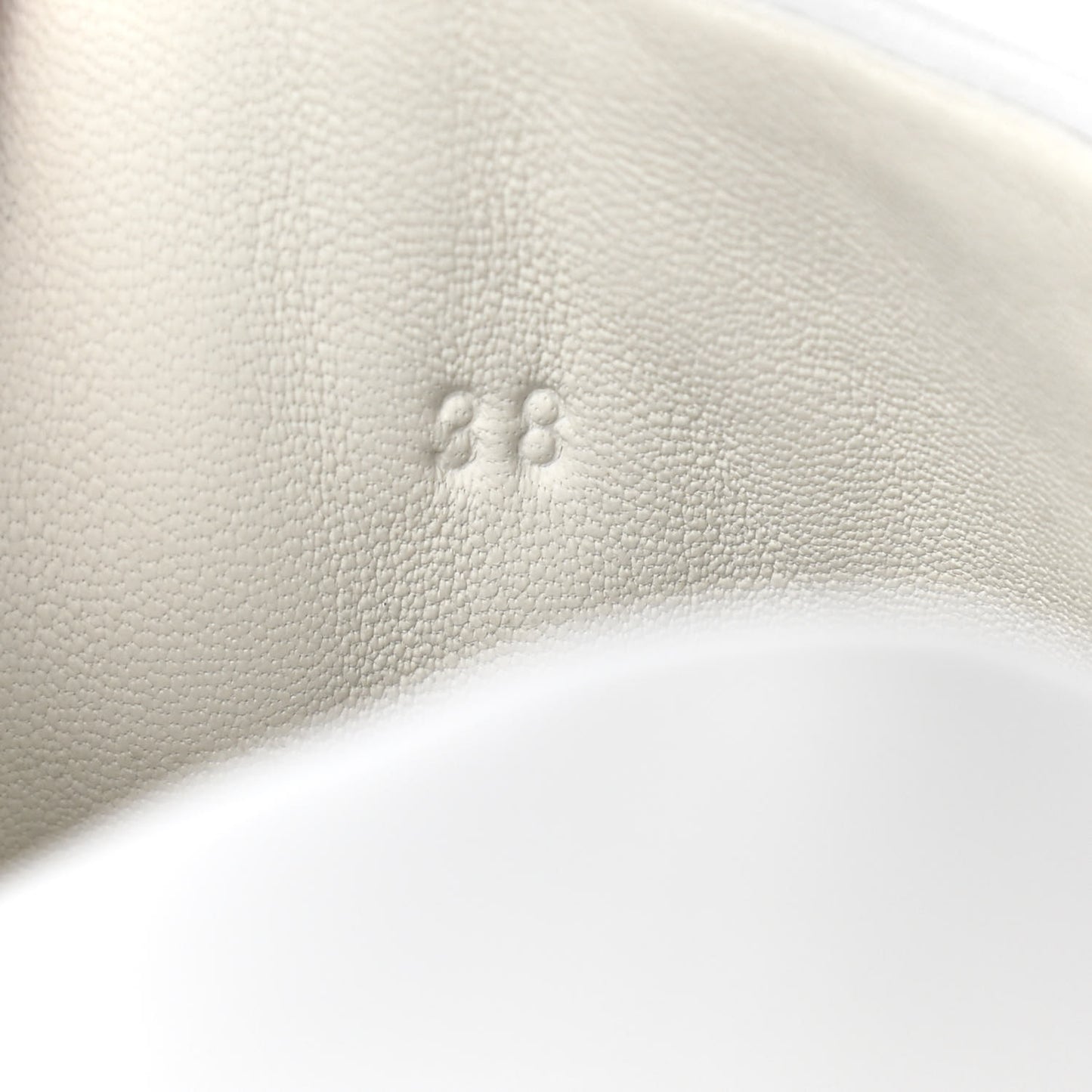 Calfskin Perforated Day Sneakers 38 White