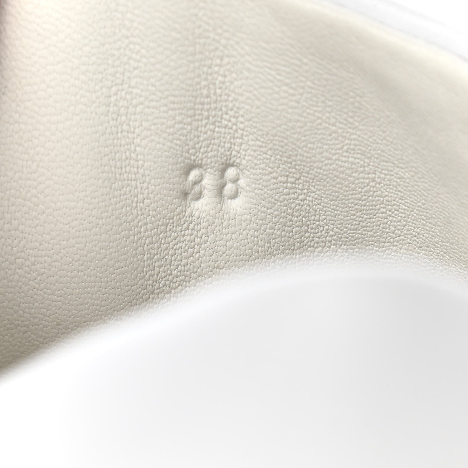 Hermes Calfskin Perforated Day Sneakers 38 White 8 of 8