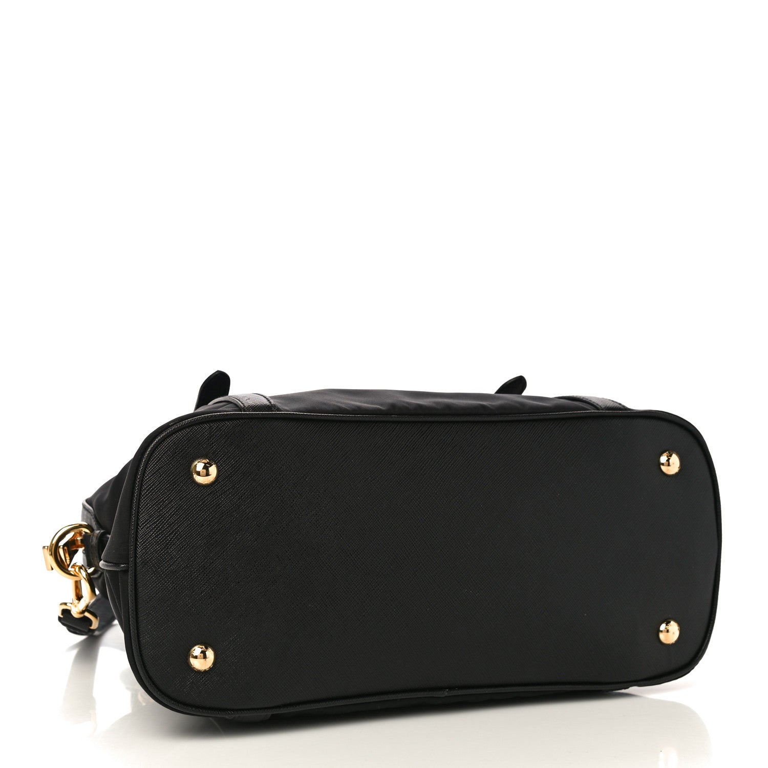 Prada Tessuto Nylon Saffiano Tote Black 4 of 11