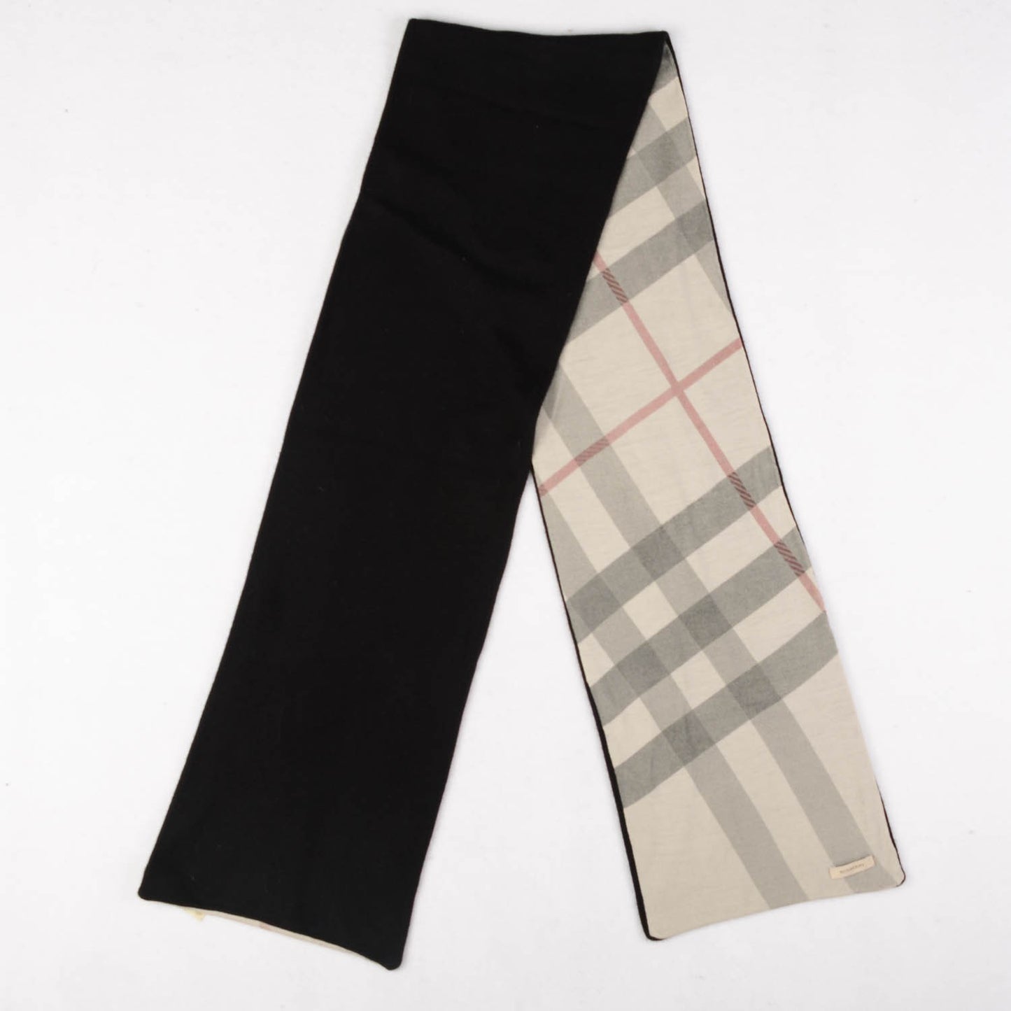 Cashmere Nova Check Scarf Black