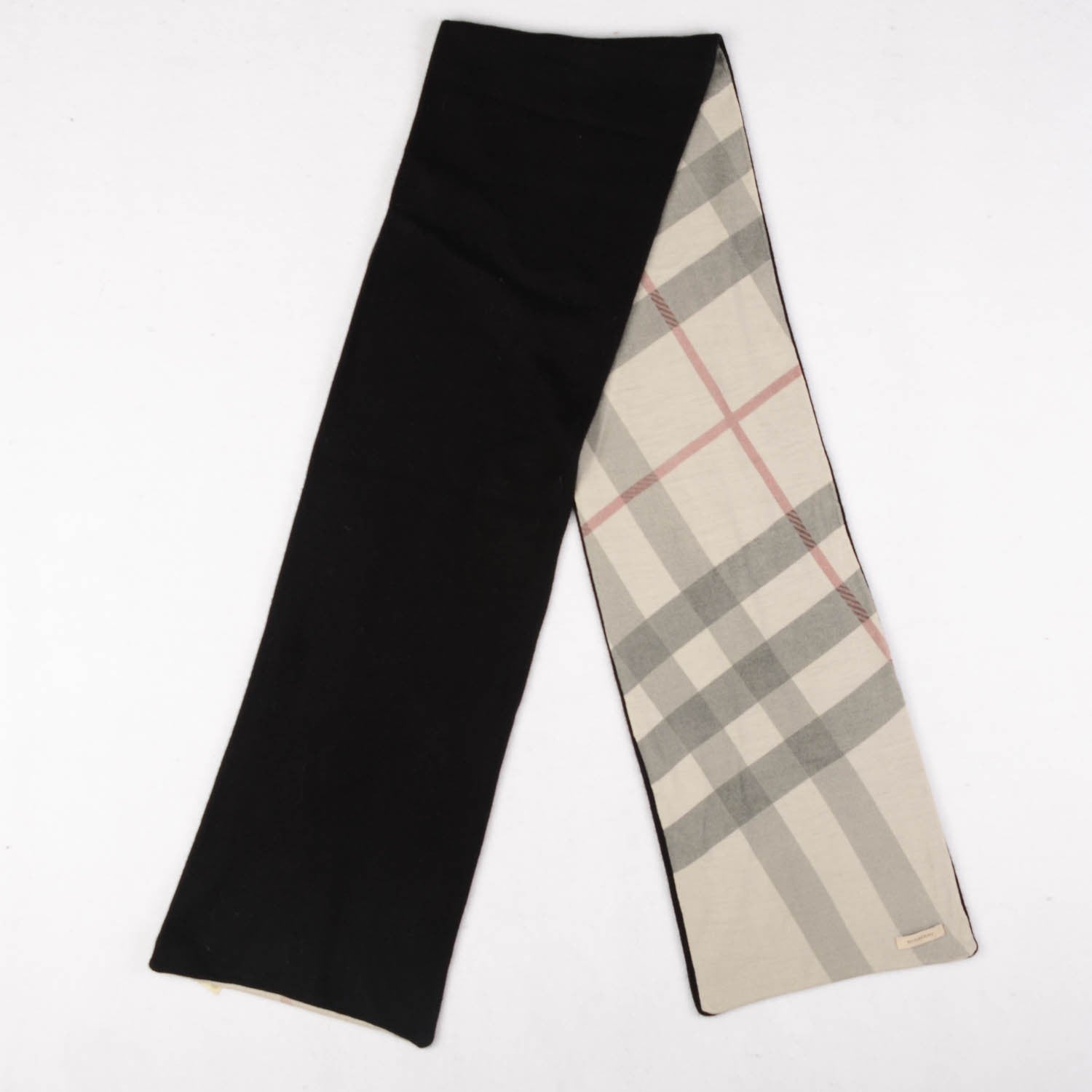 Burberry Cashmere Nova Check Scarf Black 3 of 5