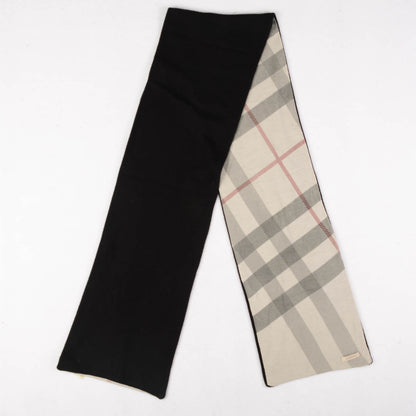 Burberry Cashmere Nova Check Scarf Black 3 of 5
