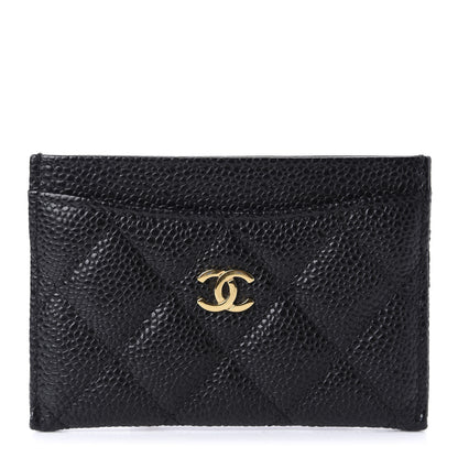 Chanel Caviar Quilted Card Holder Black 1 of 11