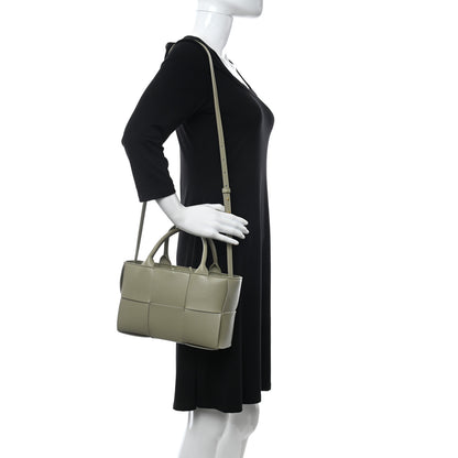 Bottega Veneta Nappa Maxi Intreccio Mini Arco Tote Taupe 2 of 10
