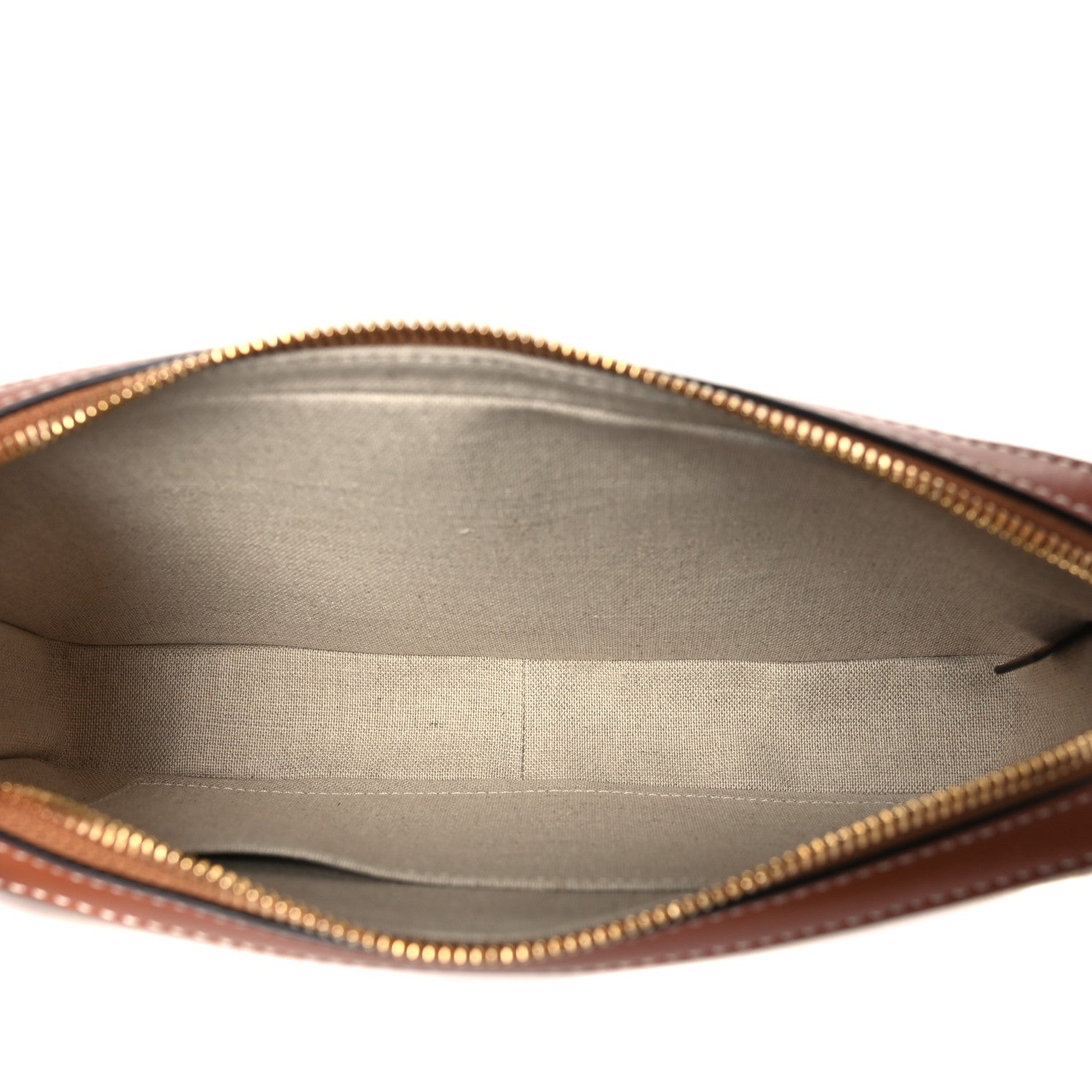 Celine Canvas Calfskin Cuir Triomphe Camera Shoulder Bag Tan 5 of 8