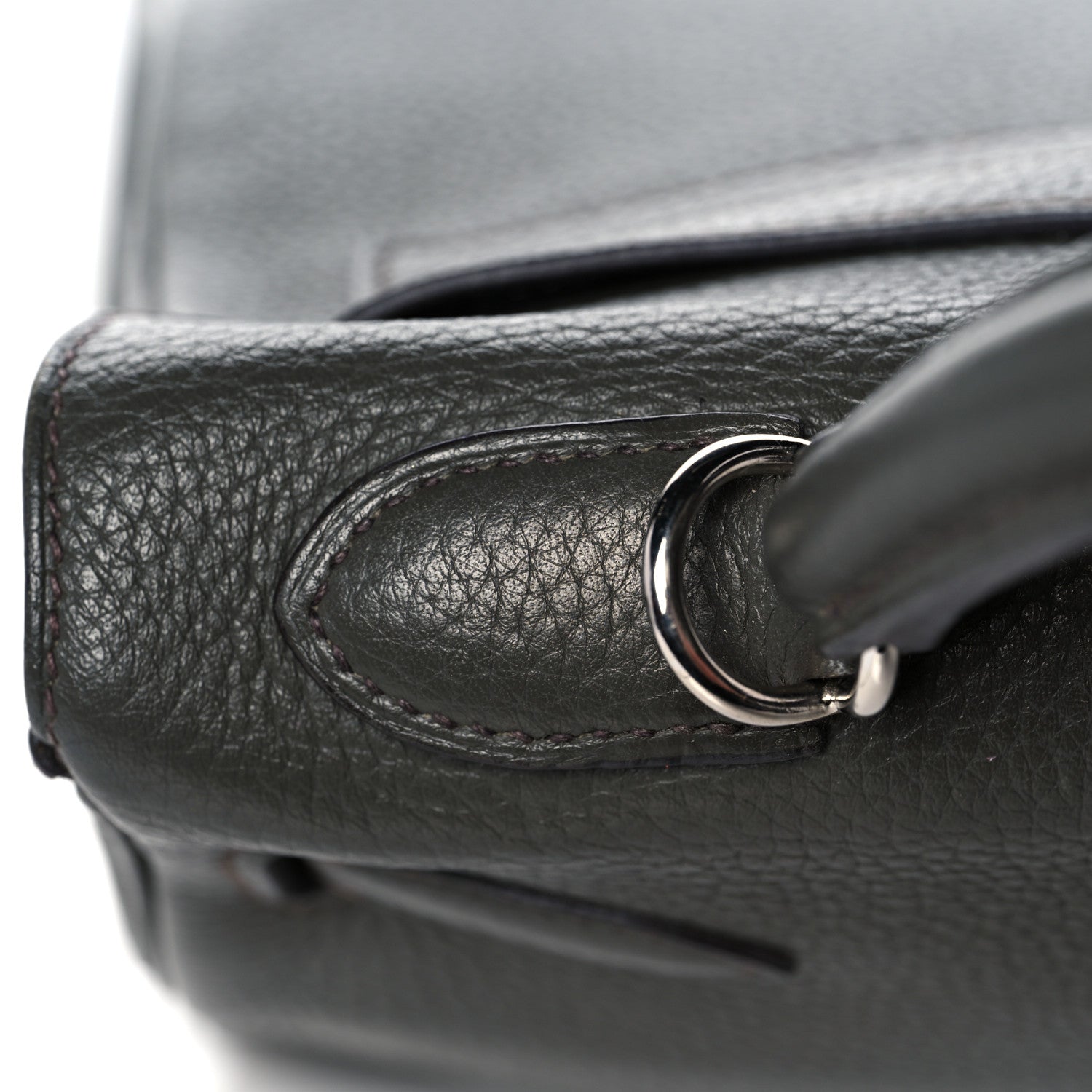 Hermes Taurillon Clemence Kelly Retourne 32 Vert De Gris 11 of 41