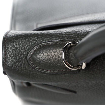 Hermes Taurillon Clemence Kelly Retourne 32 Vert De Gris 11 of 41