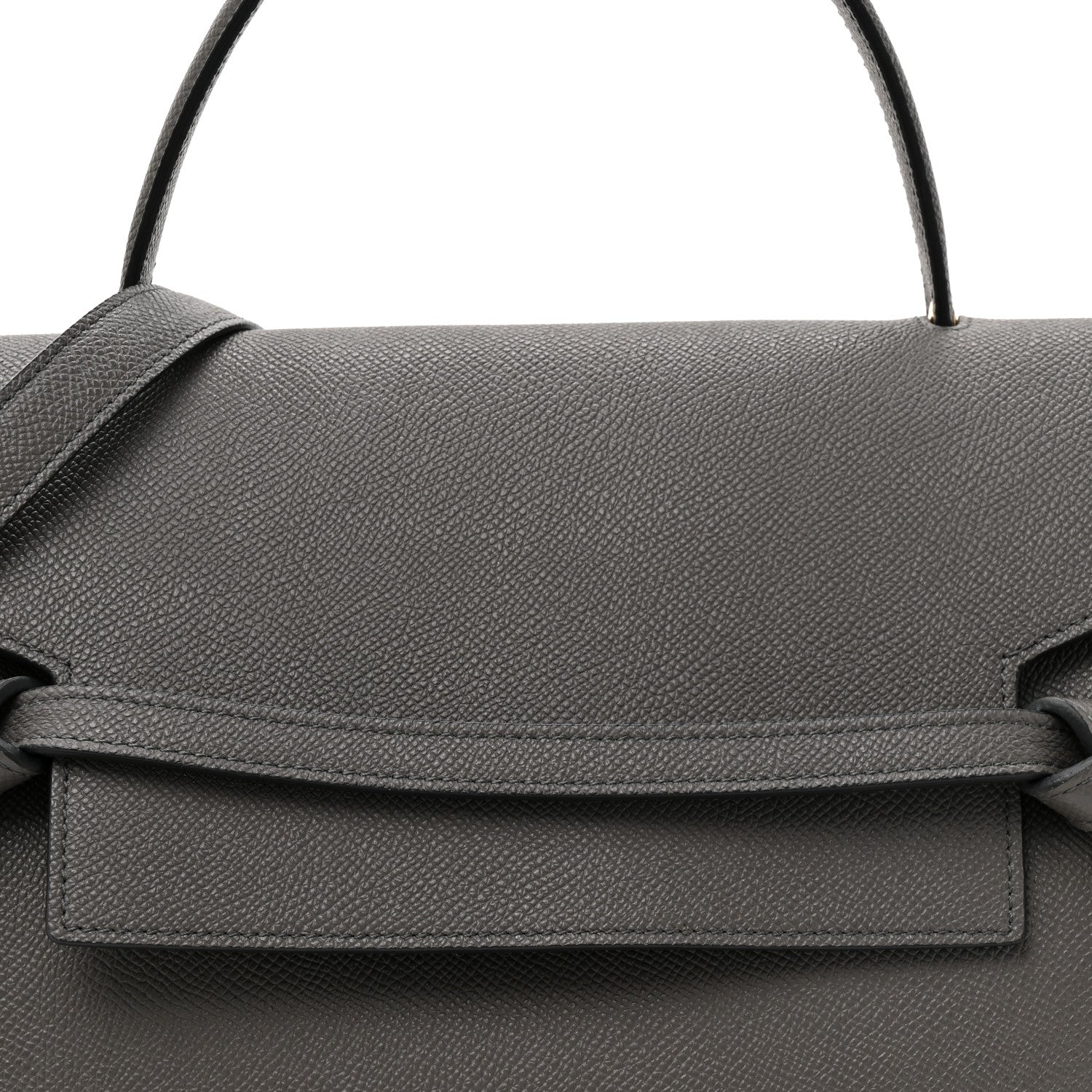 Celine Grained Calfskin Mini Belt Bag Grey 8 of 13