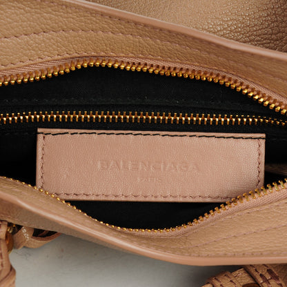 Balenciaga Chevre Gold Metallic Edge Hardware Mini City Rose Des Sables 6 of 7