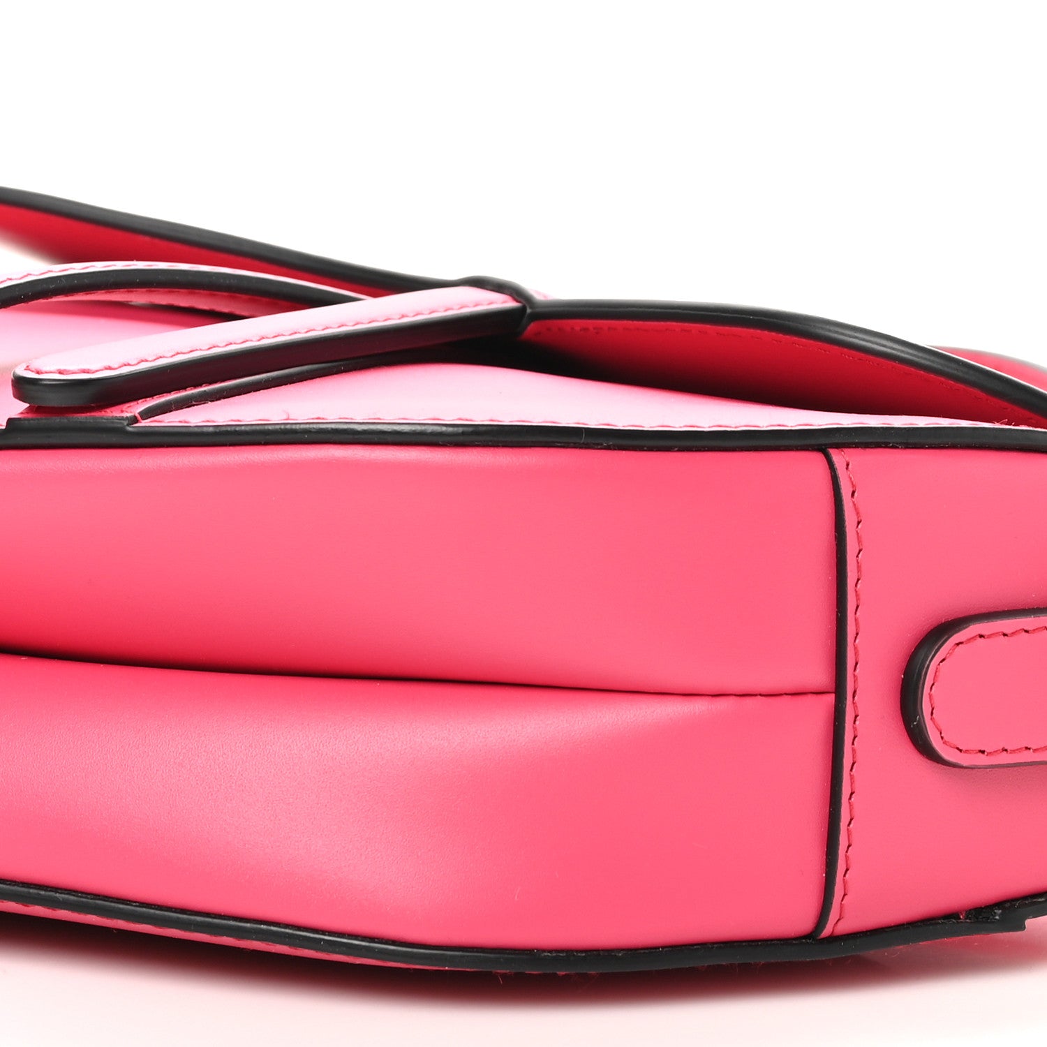 Christian Dior Smooth Calfskin Saddle Bag With Strap Fuchsia 10 of 10