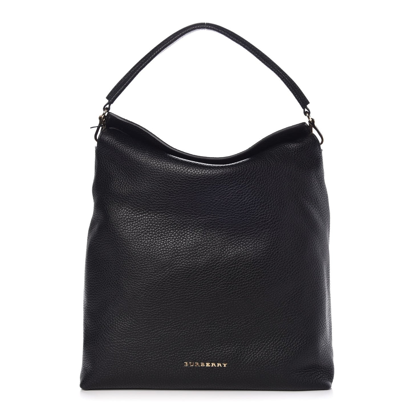 Grainy Calfskin Medium Cale Hobo Black