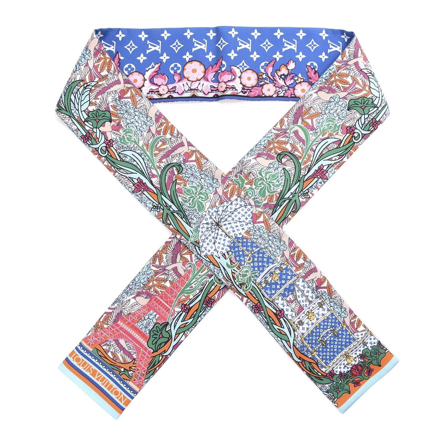 Louis Vuitton Silk Louis A Paris Bandeau Blue 1 of 3