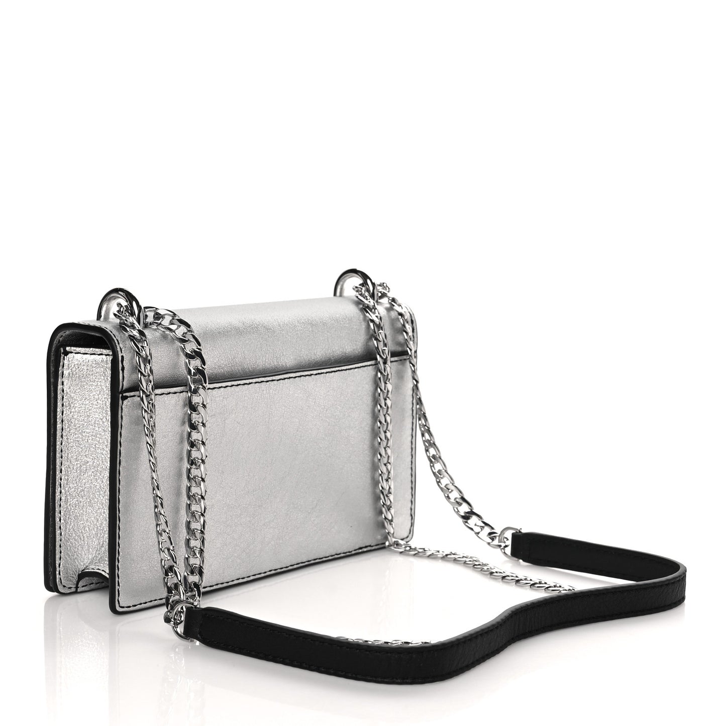 Calfskin Double Take Bag Silver