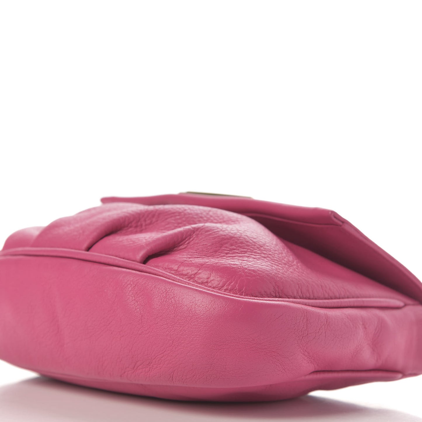 Vitello Flamingo Fendista Pouchette Crossbody Lampone