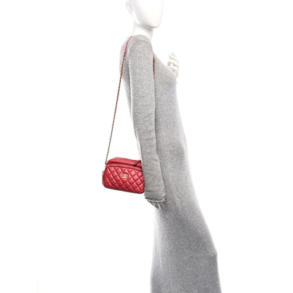 Chanel Calfskin Quilted Day Trips Camera Case Pink 2 of 11