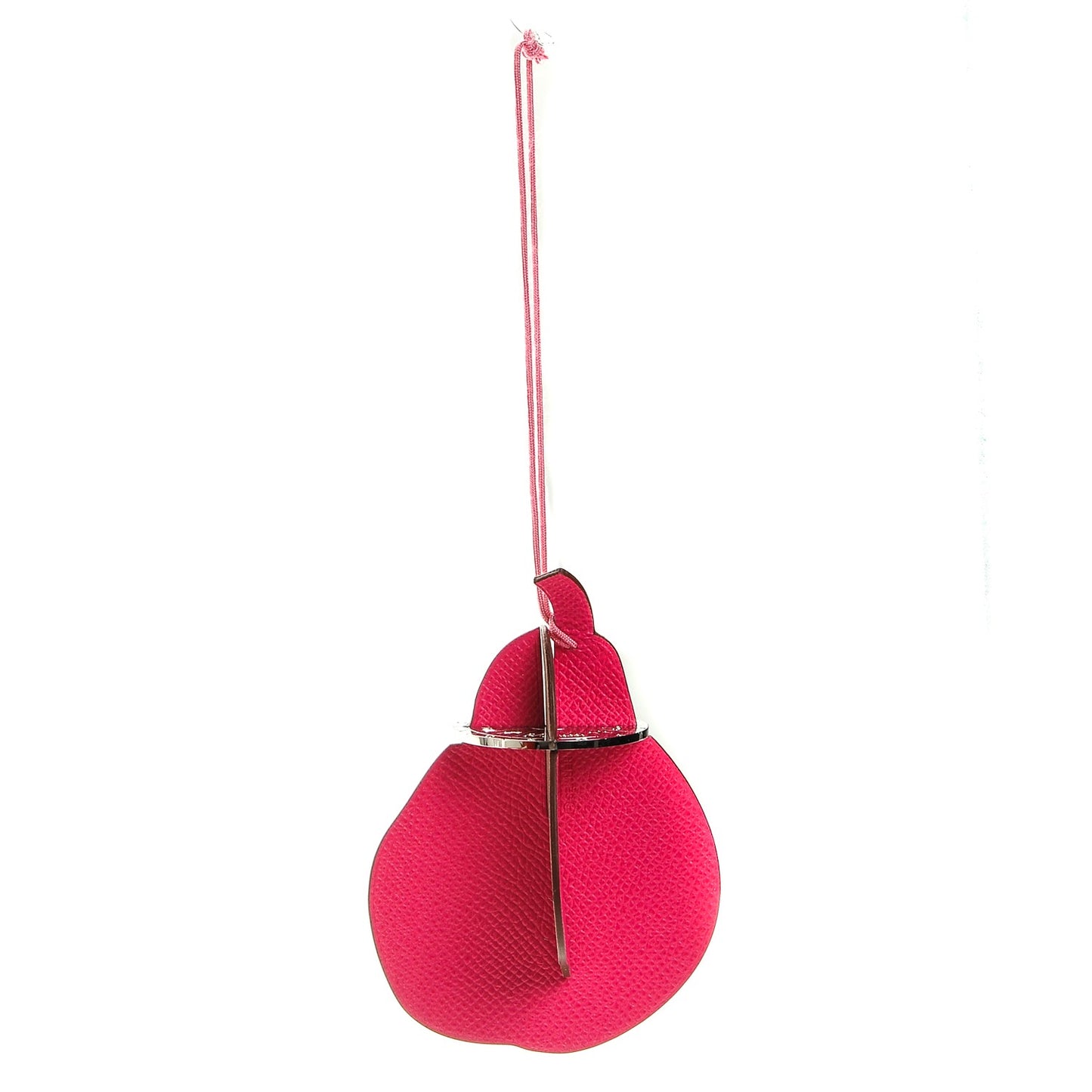 Epsom Swift Petit H Pear Bag Charm GM Rose Tyrien Argile