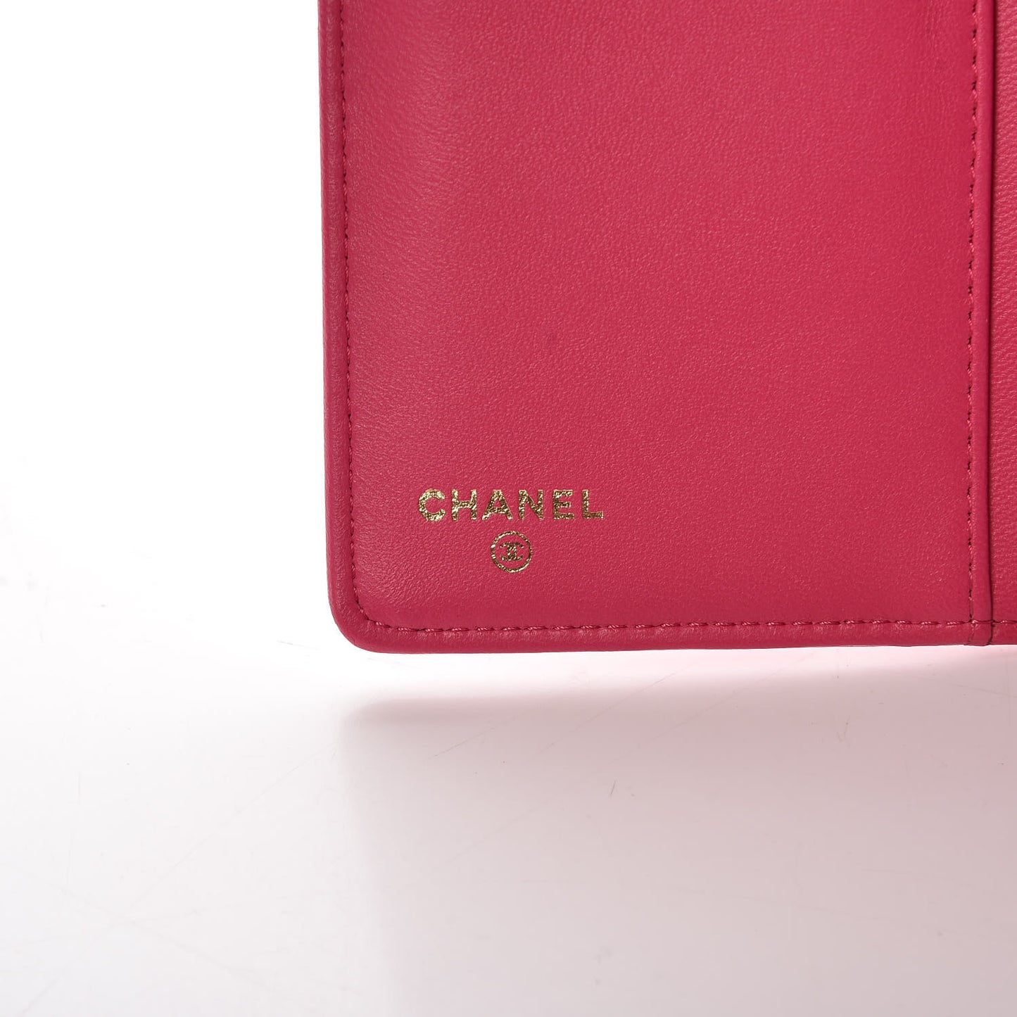 Lambskin Quilted Boy Yen Wallet Pink