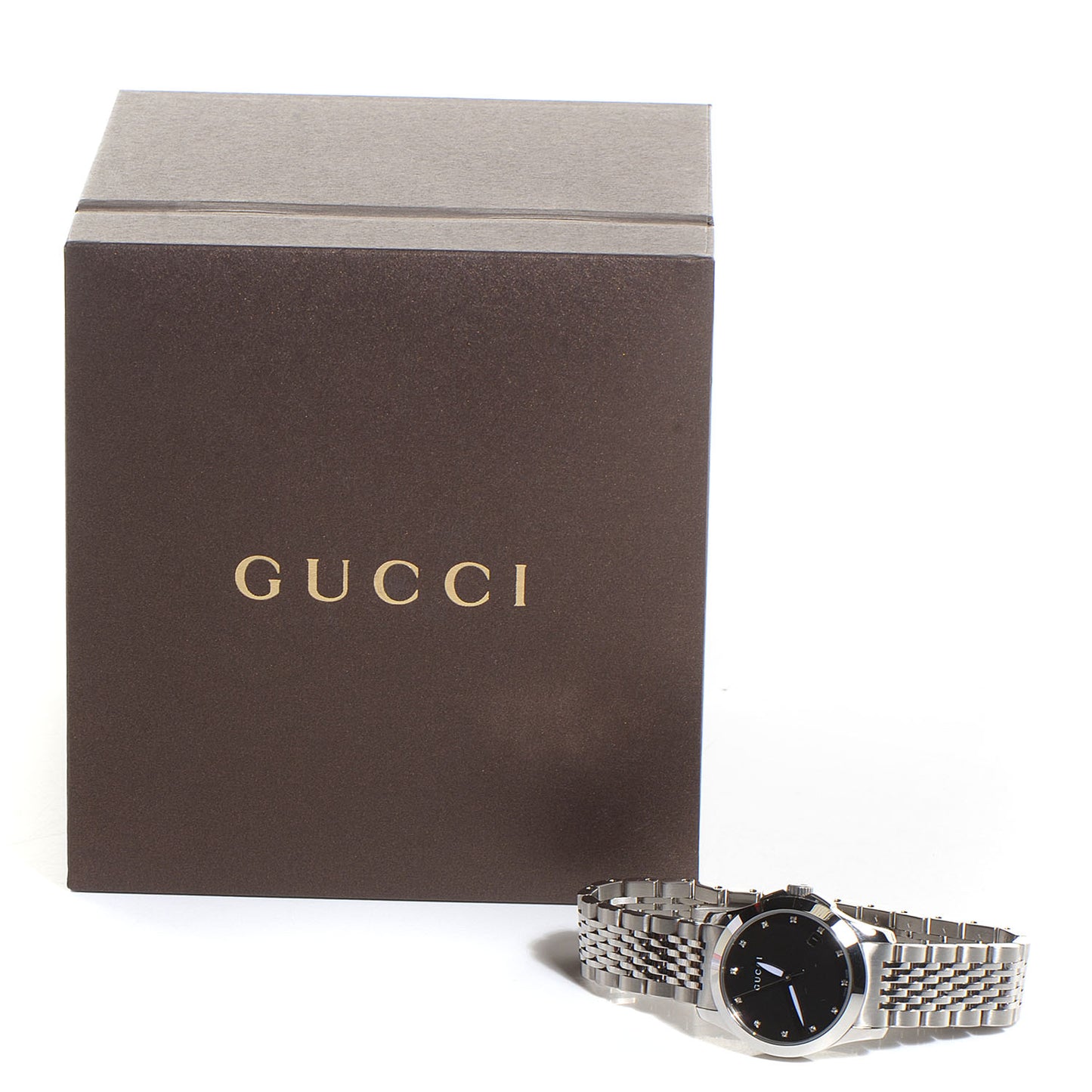 Stainless Steel Diamond 27mm G-Timeless Quartz Watch Black