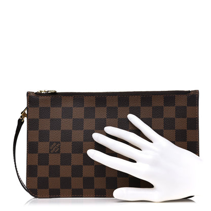 Louis Vuitton Damier Ebene Neverfull MM GM Pochette 2 of 9