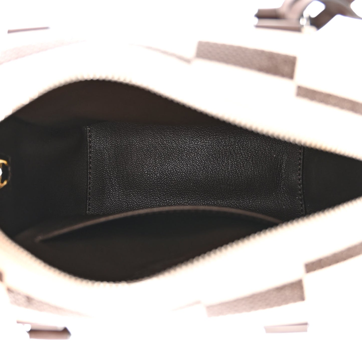 Damier Cubic Sequin Runway Square Tote Brown