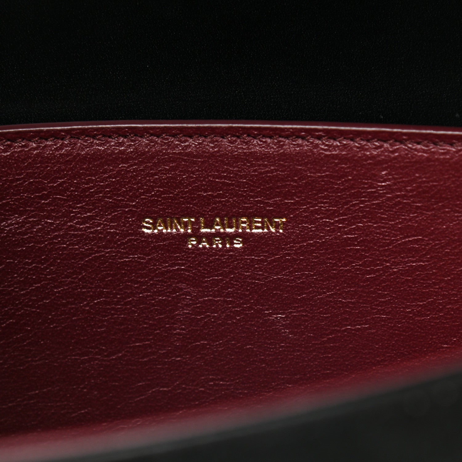Saint Laurent Kid Scamosciato Smooth Calfskin Medium Classic Monogram Cassandra Top Handle Black Rouge Legion 7 of 11