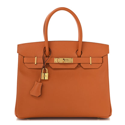 Hermes Epsom Birkin 30 Orange 1 of 15