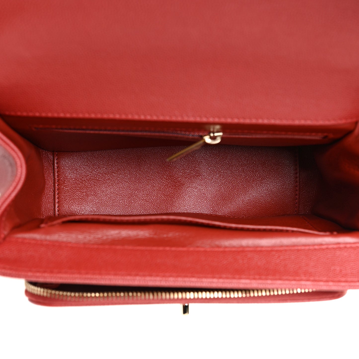 Caviar Quilted Medium Business Affinity Flap Red
