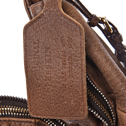 Prada Deerskin Tamponato Hobo Brown 9 of 14