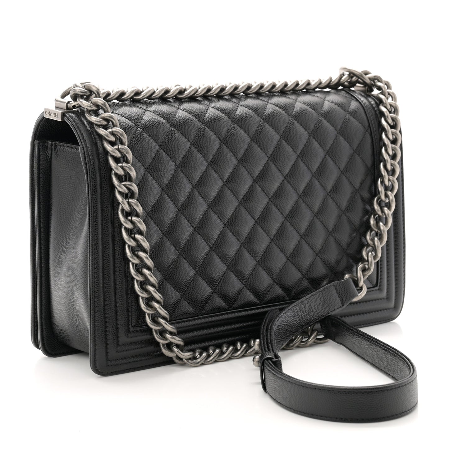 Caviar Quilted New Medium Boy Flap Black