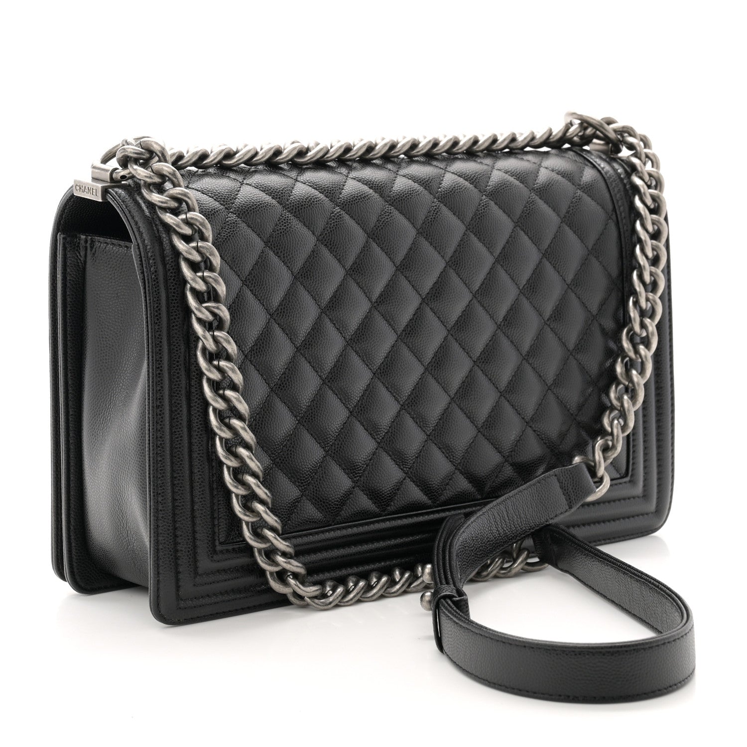 Chanel Caviar Quilted New Medium Boy Flap Black 3 of 10