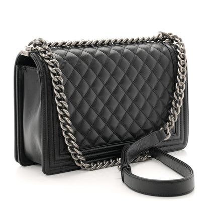 Chanel Caviar Quilted New Medium Boy Flap Black 3 of 10