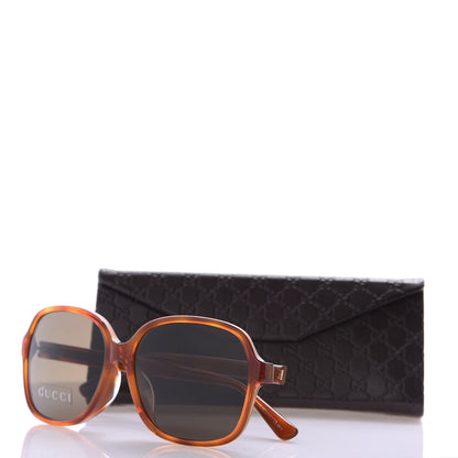 Gucci Acetate Square Frame Sunglasses GG 3834/F/S Tortoise 8 of 8