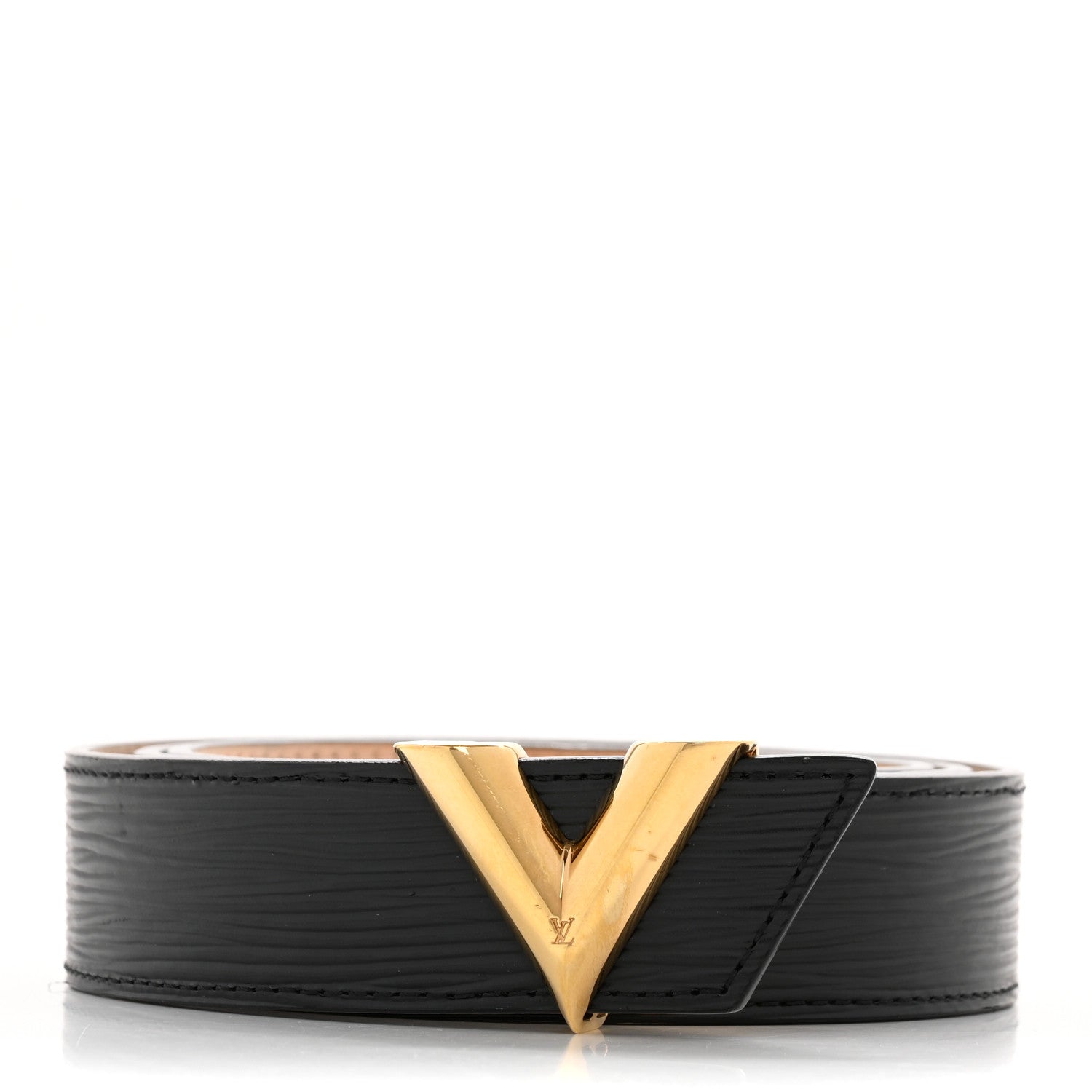 Louis Vuitton Epi Essential V 30 MM Belt 90 36 Black 1 of 8