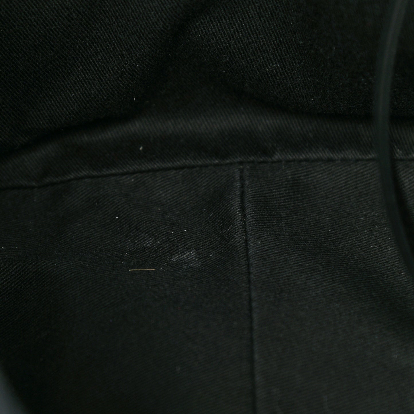 Mixed Fibers Calfskin Striped Medium Deauville Tote Black