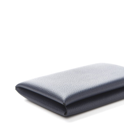 Hermes Evercolor Calvi Card Case Bleu Nuit 8 of 10
