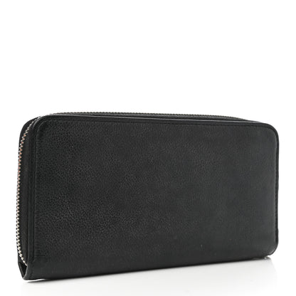 Louis Vuitton Calfskin Zippy Lockme Wallet Black 3 of 8