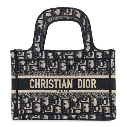 Christian Dior Oblique Mini Book Tote Blue Multicolor 1 of 13