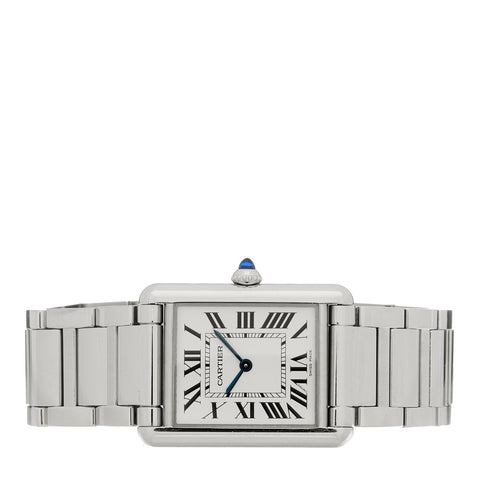Stainless Steel 25mm Must de Cartier Tank Quartz Watch