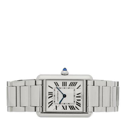 Cartier Stainless Steel 25mm Must de Cartier Tank Quartz Watch 2 of 4