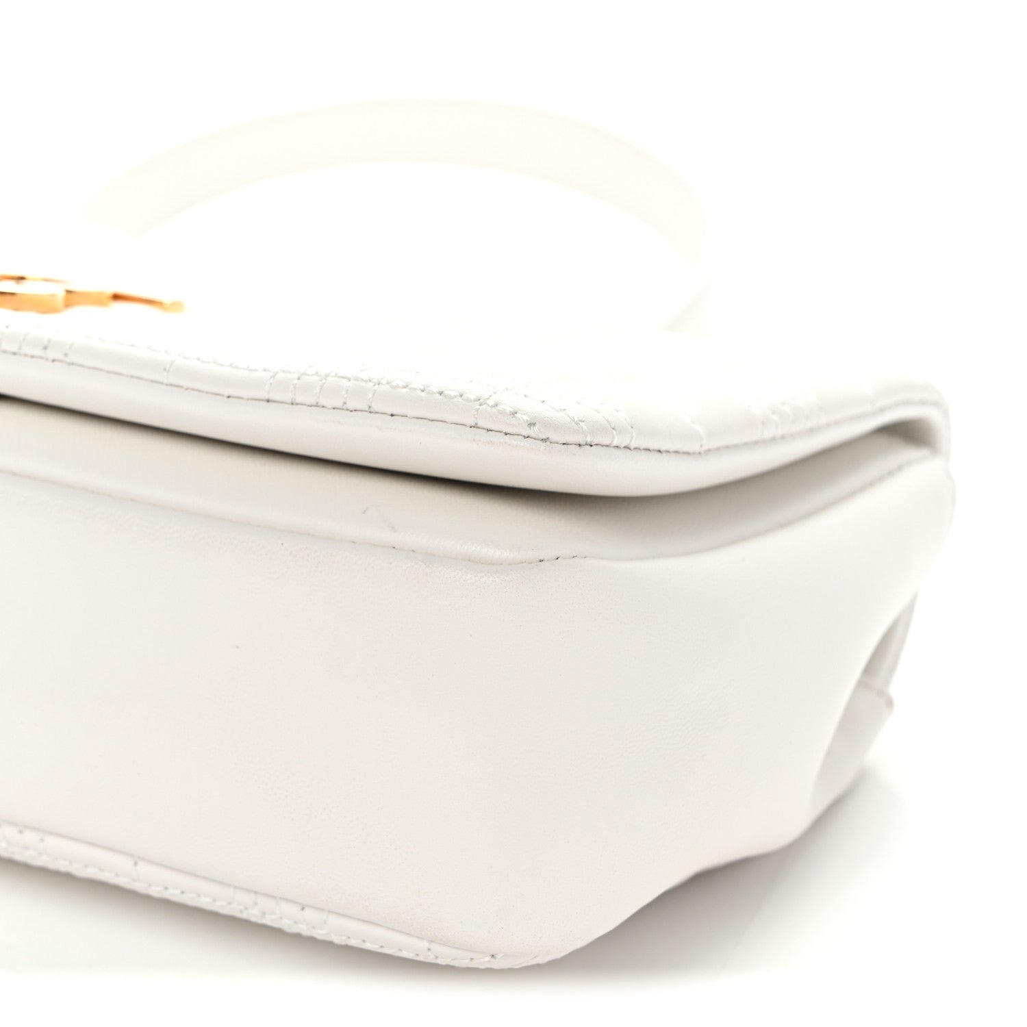 Burberry Lambskin Quilted Small Lola Bag White 9 of 9