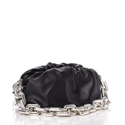 Bottega Veneta Calfskin The Pouch Chain Black 3 of 9