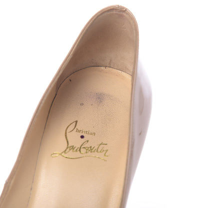 Christian Louboutin Patent Very Prive 120 Pumps 38 Nude 11 of 19