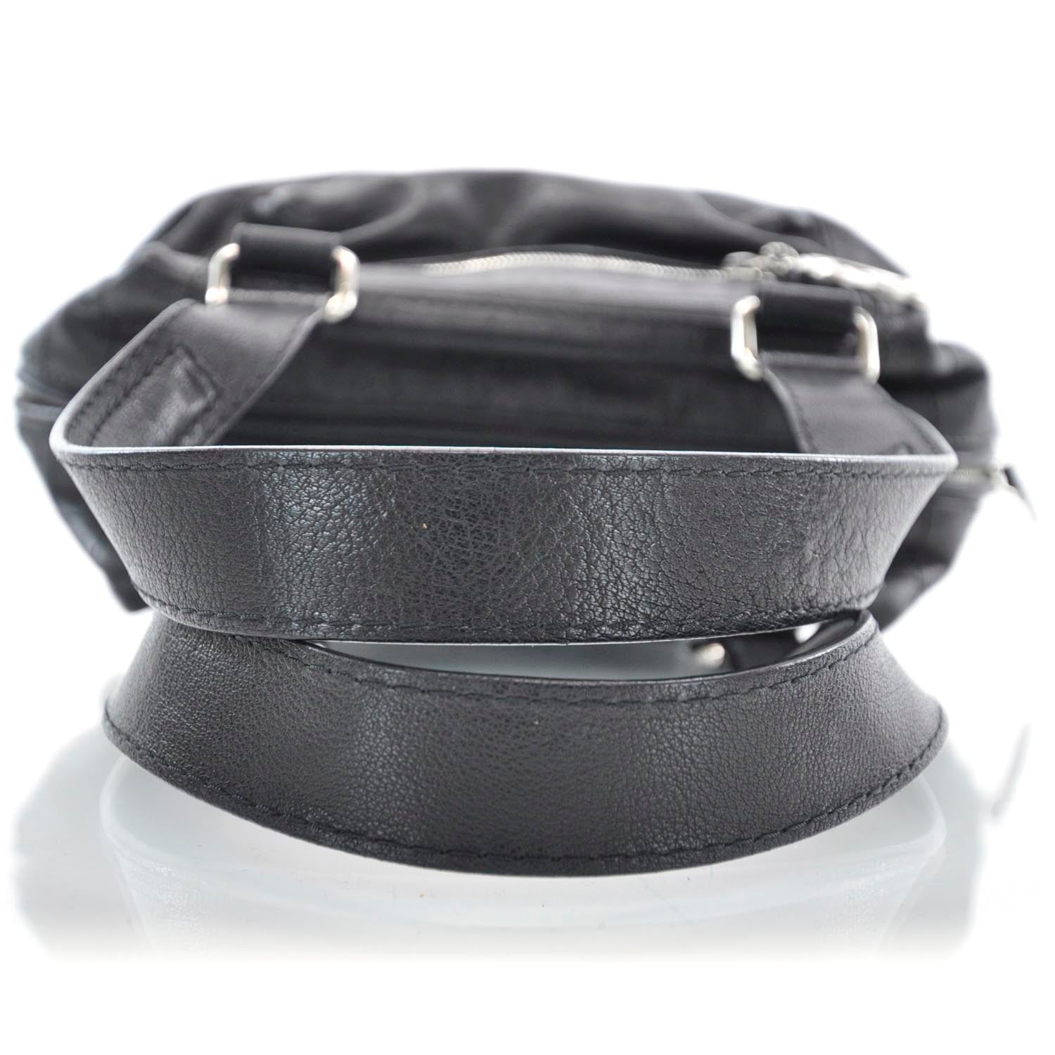 Chanel Leather Essential Bowler Black 5 of 9