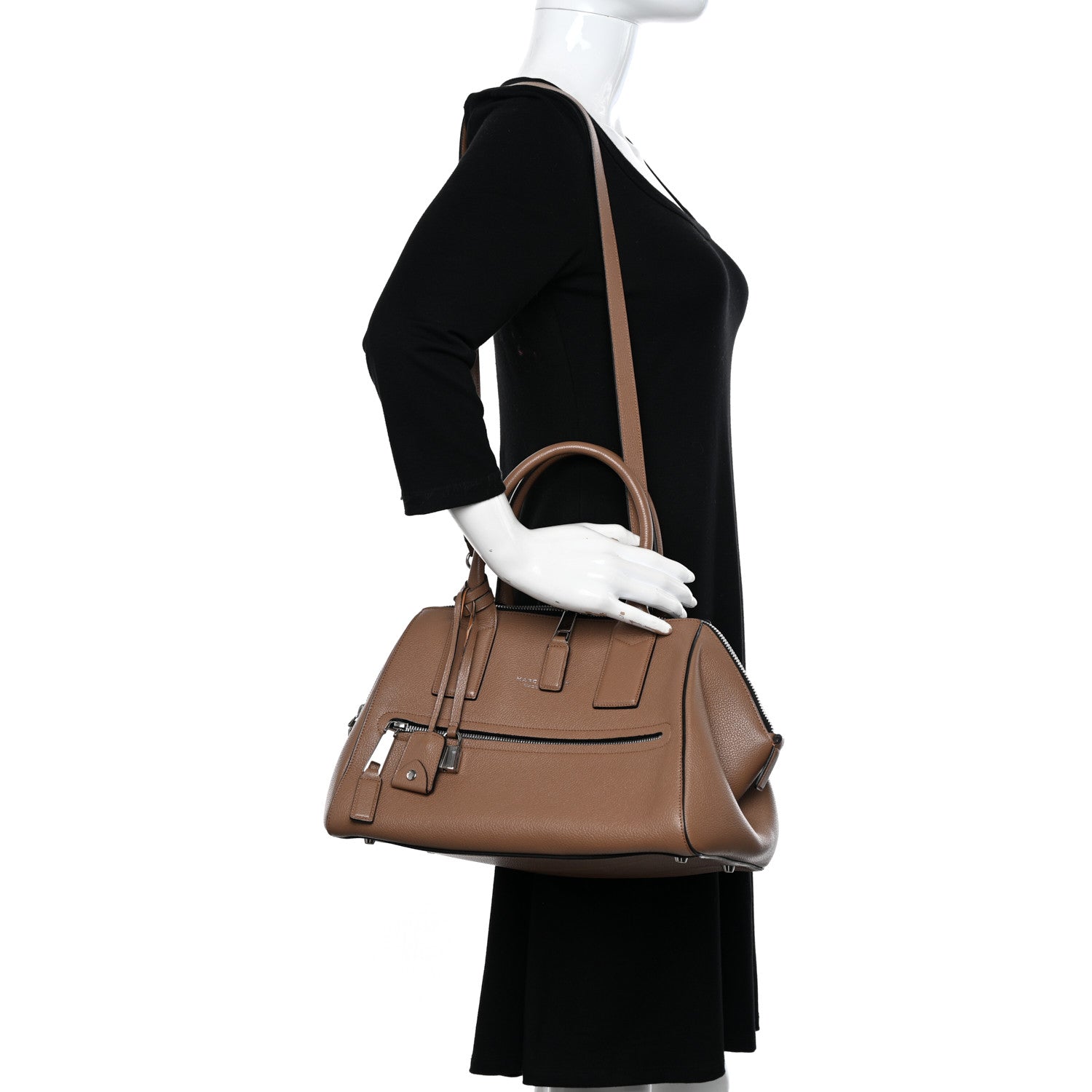 Marc Jacobs Textured Calfskin Small Incognito Satchel Tan 2 of 11