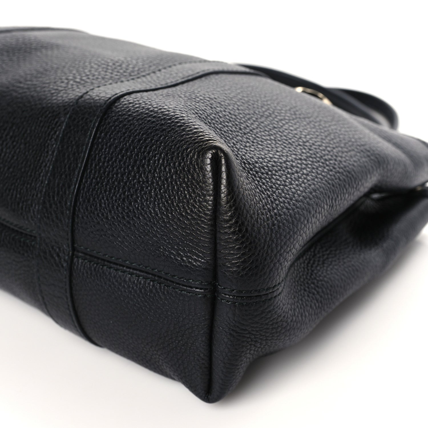 Gucci Pebbled Calfskin Old Libeccio Miss GG Tote Black 9 of 9