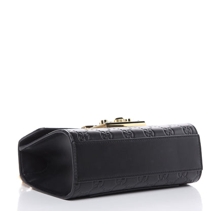 Gucci Guccissima Small Padlock Shoulder Bag Black 4 of 11