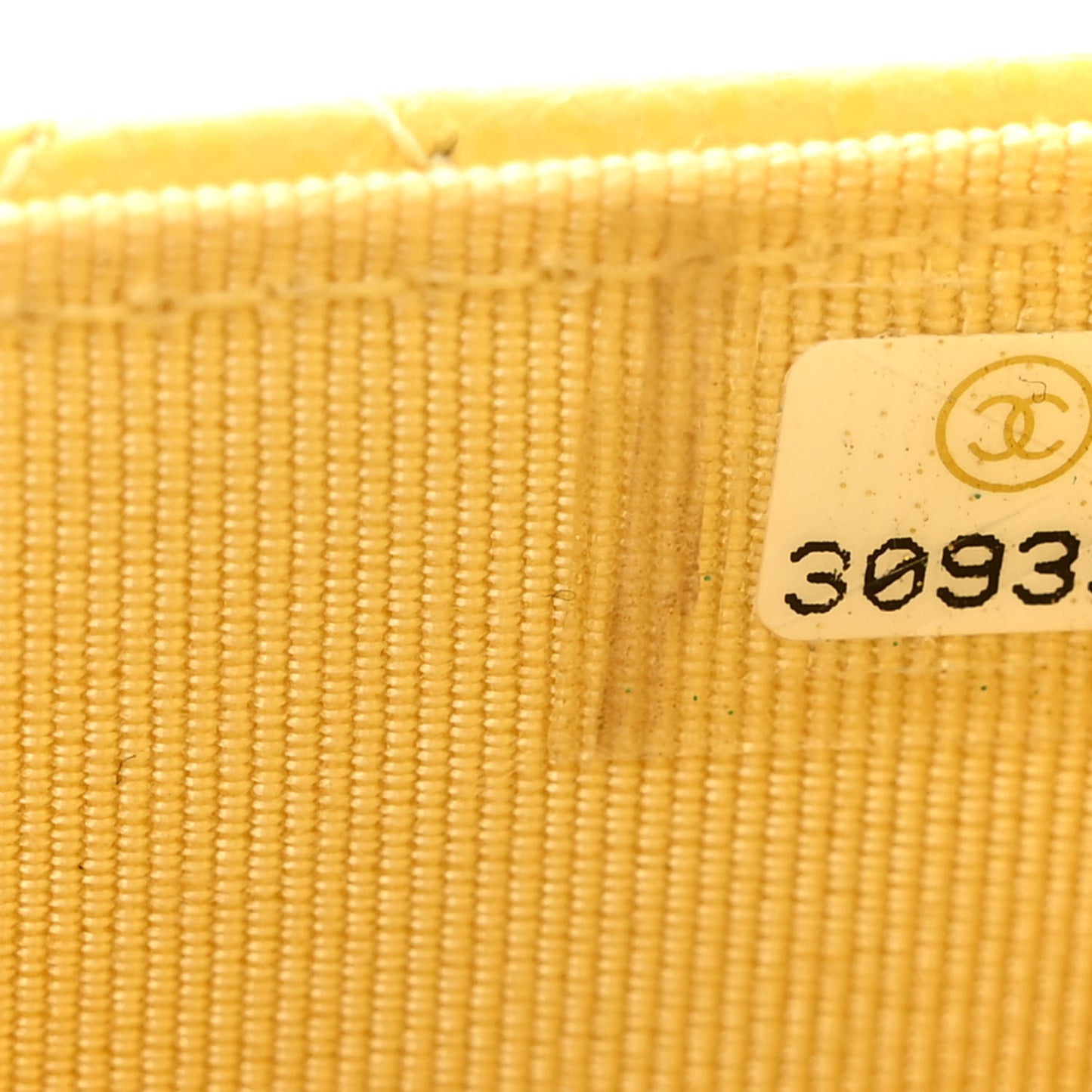 Caviar Quilted Wallet on Chain WOC Yellow